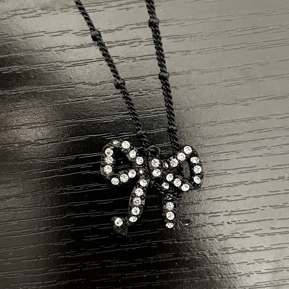 Betsy Johnson | Elegant Black Bow Necklace